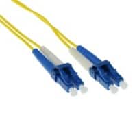 Câble de raccordement ACT LSZH monomode 9/125 OS2 Duplex avec connecteurs LC 1 m