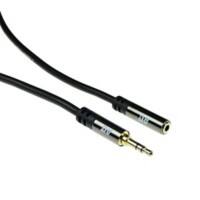 Câble d'extension audio ACT Haute qualité 10m Jack stéréo mâle - femelle 3,5 mm