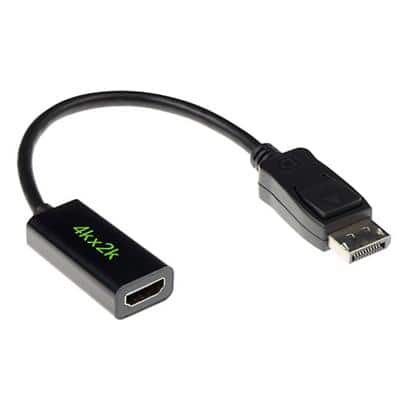 Câble DisplayPort vers HDMI ACT DisplayPort Male HDMI Female 0.15 m Noir