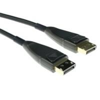 Câble DisplayPort Hybride Fibre/cuivre ACT DP mâle vers DP mâle 15 m