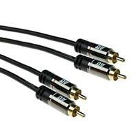 ACT 3 M Hoge Kwaliteit Audio Verbindingskabel 2X Rca mannelijk - 2X Rca mannelijk