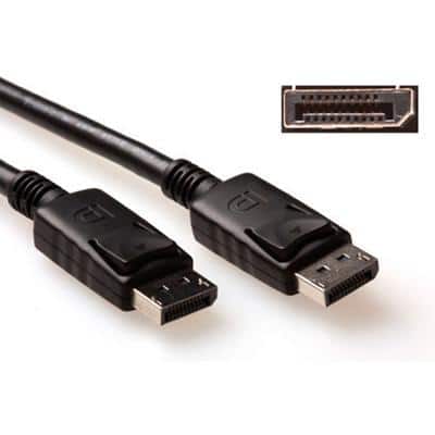ACT 5 M DisplayPort kabel mannelijk - mannelijk, voedingspin 20 aangesloten.