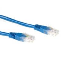 Câble patch U/UTP Cat6 ACT Avec connecteurs RJ45 Bleu 2 m