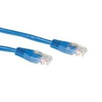 Câble patch U/UTP Cat6 ACT Avec connecteurs RJ45 Bleu 5 m