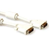 ACT DVI-D Dual Link-kabel AK3631 Mannelijk - Mannelijk 3 M Wit