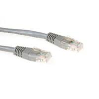 CAT6 Câble de raccordement ACT RJ45 (8P8C) Male 30 m Gris