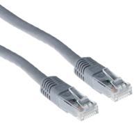 Câble patch U/UTP Cat6 ACT Avec connecteurs RJ45 Gris 5 m