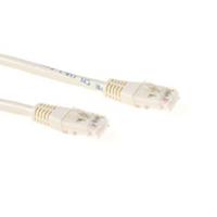Câble patch U/UTP Cat6 ACT Avec connecteurs RJ45 Ivoire 5 m
