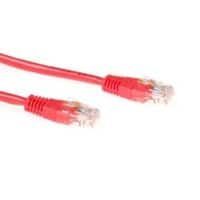 ACT RJ45 (8P8C) Male UTP CAT6-patchkabel RJ45 (8P8C) Male IB8501 Rood 1 m