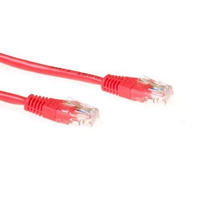 Câble patch U/UTP CAT6 ACT Avec connecteurs RJ45 Rouge 3 m