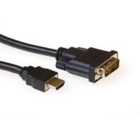 Adaptateur ACT HDMI Male DVI 18+1 Pin Male 1 m Noir
