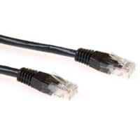 CAT6 Câble de raccordement ACT RJ45 (8P8C) Male 0.5 m Noir