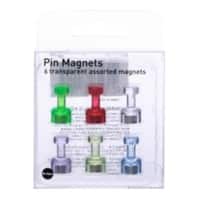 Aimants pour tableau blanc Bi Office Assortiment Paquet de 6 unités