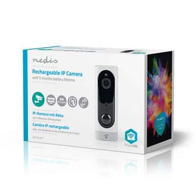 Nedis SmartLife IP-camera Binnengebruik Bewegingssensor Nachtzicht Wi-Fi 3000 mAh Wit