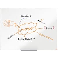 Nobo Impression Pro whiteboard 1915396 wandmontage magnetisch email 120 x 90 cm smal frame