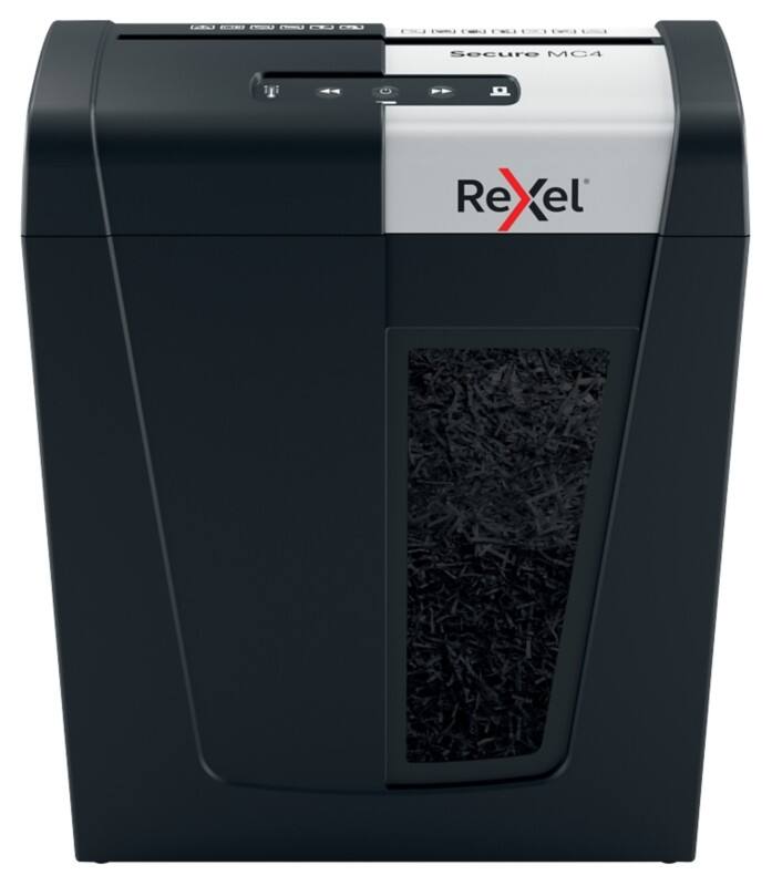 Destructeur de documents Rexel 4 Feuilles Micro coupe Niveau de sécurité P-5 14 L MC4 Whisper-Shred