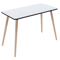 Bureau de télétravail Paperflow Rectangulaire Hêtre, mélamine 1&nbsp;000 x 500 x 750 mm