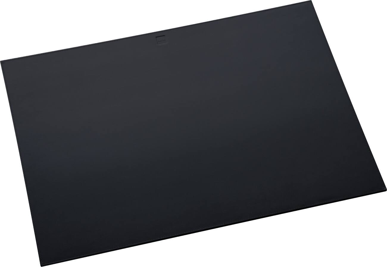 Helit Bureauonderlegger The Flat Mat Leer Zwart 70 x 50 cm.