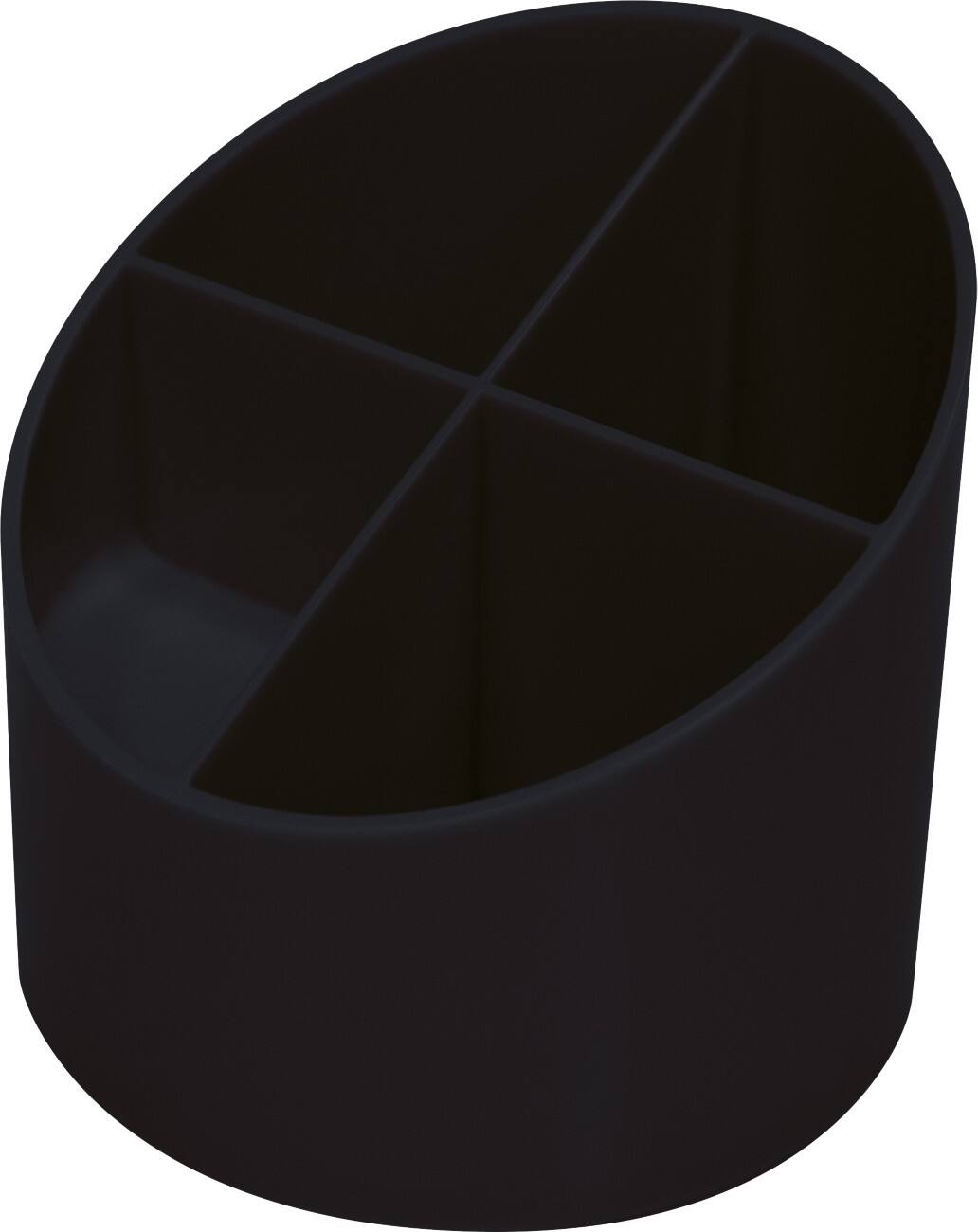 Pot à crayons Helit The Green Cross Noir 105 x 110 mm Lot de 4