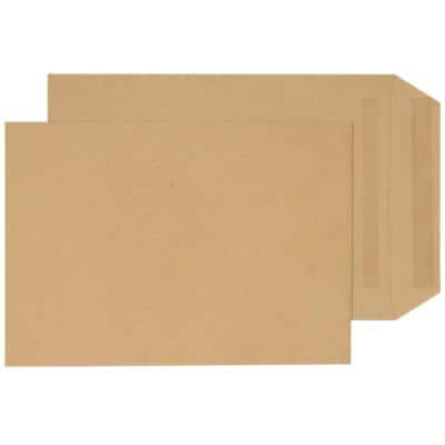 Enveloppes Purely Everyday Pocket Sans fenêtre C5 162 (l) x 229 (h) mm Autocollante Brun 80 g/m² 50 Unités