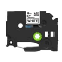 Rillstab Compatibel Brother TZe-241 Labeltape Zelfklevend Zwart op Wit 18 mm x 8m