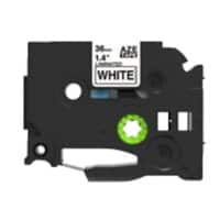 Ruban d’étiquettes Rillstab TZe-261 Brother Compatibles, autocollantes Noir sur blanc 36 mm x 8 m