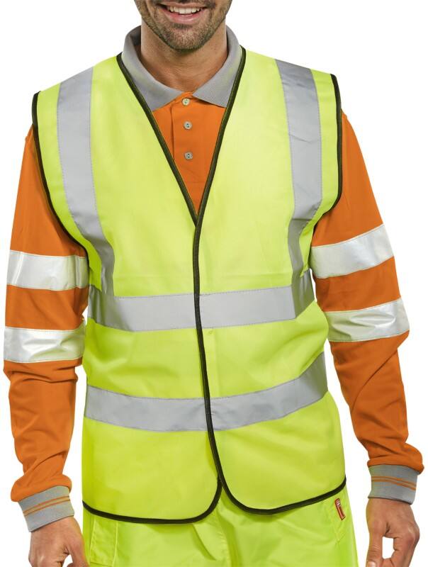 Gilet haute visibilité B Seen Hi-Vis 4XL Jaune