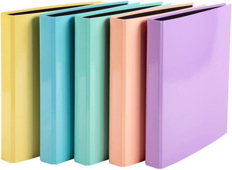 Exacompta Kreacover 25 mm Ringband Karton 2 Ringen Kleurenassortiment 10 Stuks