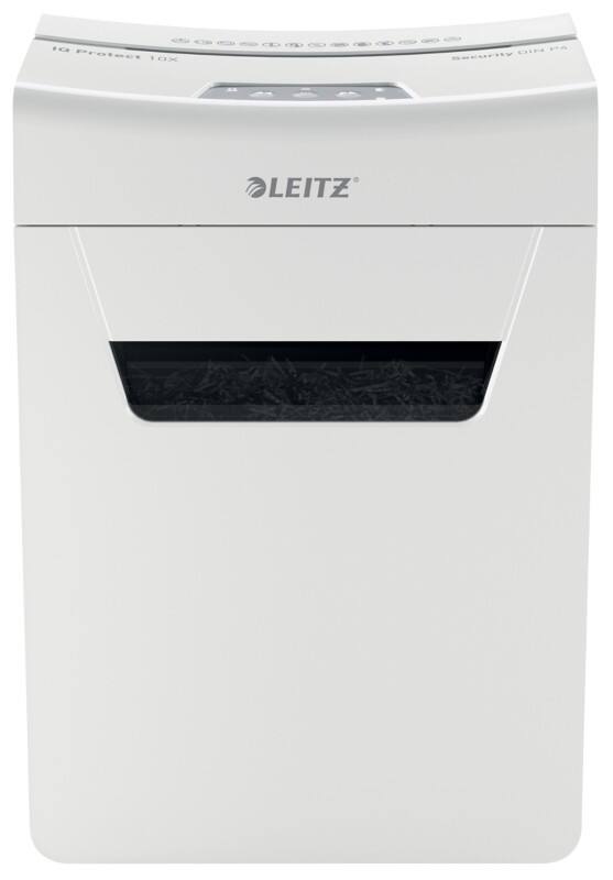 Leitz IQ Protect 10X Premium Papierversnipperaar Snippers Veiligheidsniveau P-4 10 Vel