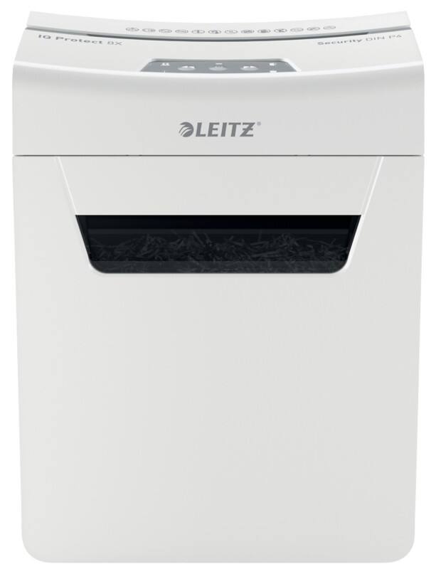 Leitz IQ Protect 8X Premium Papierversnipperaar Snippers Veiligheidsniveau P-4 8 Vel