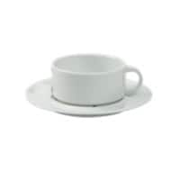 Soucoupe Porcelaine Blanc Paquet de 24