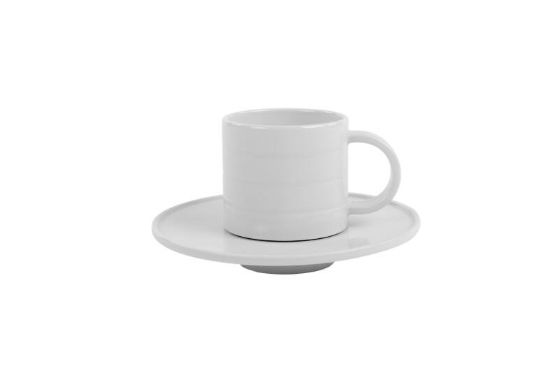 Soucoupe Nova Circle Porcelaine 140 mm Blanc 6 Unités