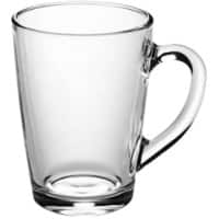 Tasse à café en verre trempé 320 ml Transparent Paquet de 6