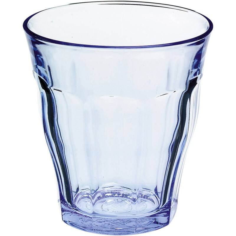 Verre trempé 310 ml Bleu, transparent Paquet de 6