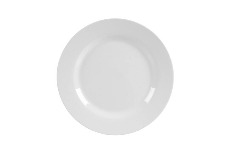 Assiette Nobel Extra Durable Porcelaine 265 mm Blanc 8 Unités