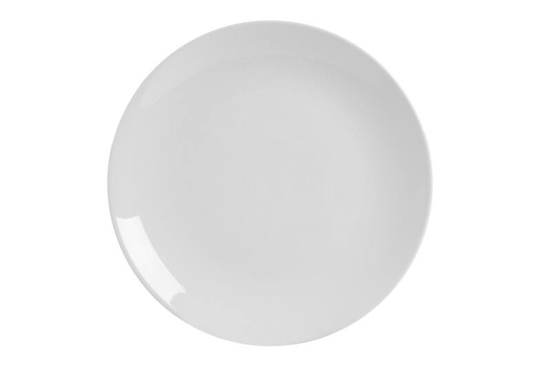 Assiette creuse Nobel Extra Durable Porcelaine 205 mm Blanc 8 Unités
