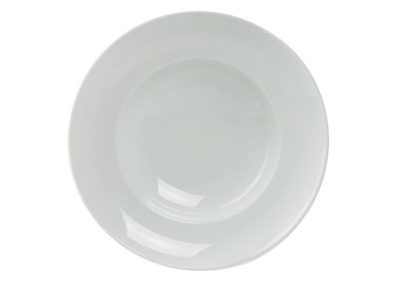 Assiette creuse Porcelaine Blanc Paquet de 12 unités