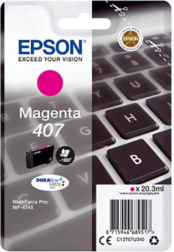 Toner Epson 407 D'origine C13T07U340 Magenta