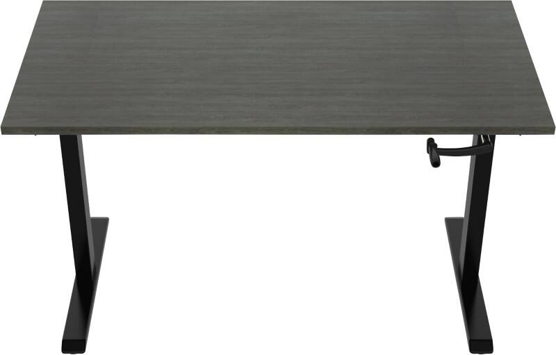 Bureau assis-debout euroseats Rectangulaire Chêne T-Pied 1400 (L) x 800 (P) x 1190 (H) mm Métal