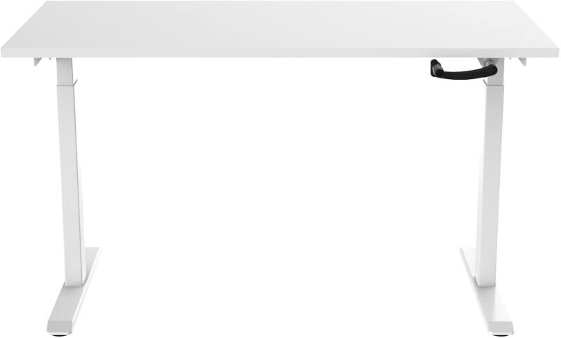 euroseats Crank Zit-sta-bureau Rechthoekig T-Voet 1.200 (B) x 800 (D) x 1.190 (H) mm Metaal