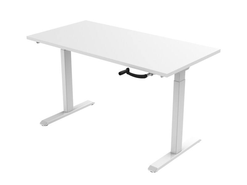 euroseats Crank Zit-sta-bureau Rechthoekig T-Voet 1.800 (B) x 800 (D) x 1.190 (H) mm Metaal