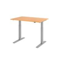 Bureau assis-debout Hammerbacher VXMKA12/6/S Hêtre 1 200 x 800 mm