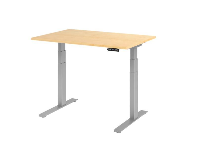 Bureau assis-debout Hammerbacher VXDKB Hauteur ajustable électriquement Érable C-Pied 1200 (L) x 800 (P) x 1290 (H) mm Acier, Aggloméré