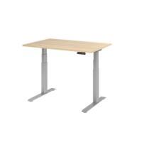 Hammerbacher VXDKB Elektrisch hoogteverstelbaar Zit-sta-bureau Eiken C-Voet 1.200 (B) x 800 (D) x 1.290 (H) mm Spaanplaat, Staal