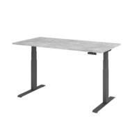 Bureau assis-debout Hammerbacher VXDKB16/M/G Gris 1 600 x 800 mm