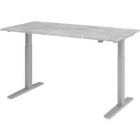 Bureau assis-debout Hammerbacher VXMKA16/M/S Gris 1 600 x 800 mm