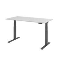 Bureau assis-debout Hammerbacher VXDKB16/5/G Gris 1 600 x 800 mm