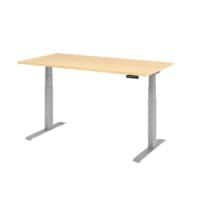 Bureau assis-debout Hammerbacher VXDKB16/3/S Érable 1 600 x 800 mm