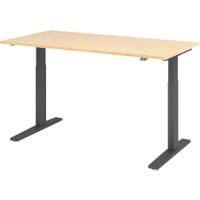 Bureau assis-debout Hammerbacher VXMKA16/3/G Brun, graphite 1 600 x 800 mm