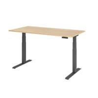 Bureau assis-debout Hammerbacher VXDKB16/E/G Chêne 1 600 x 800 mm